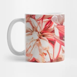 Pretty Red and White Flowers Mug